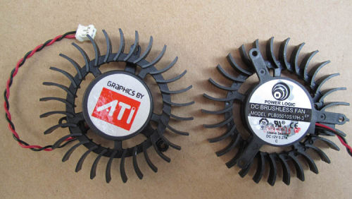ATI 5.5cm直径 孔距4cm 涡轮风扇 PLB05010S12H-3  0.27A 1厘米厚