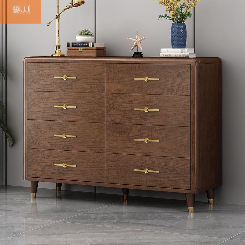 现代简约实木八斗柜多功能大容量五斗柜卧室主卧多层客厅玄关置物