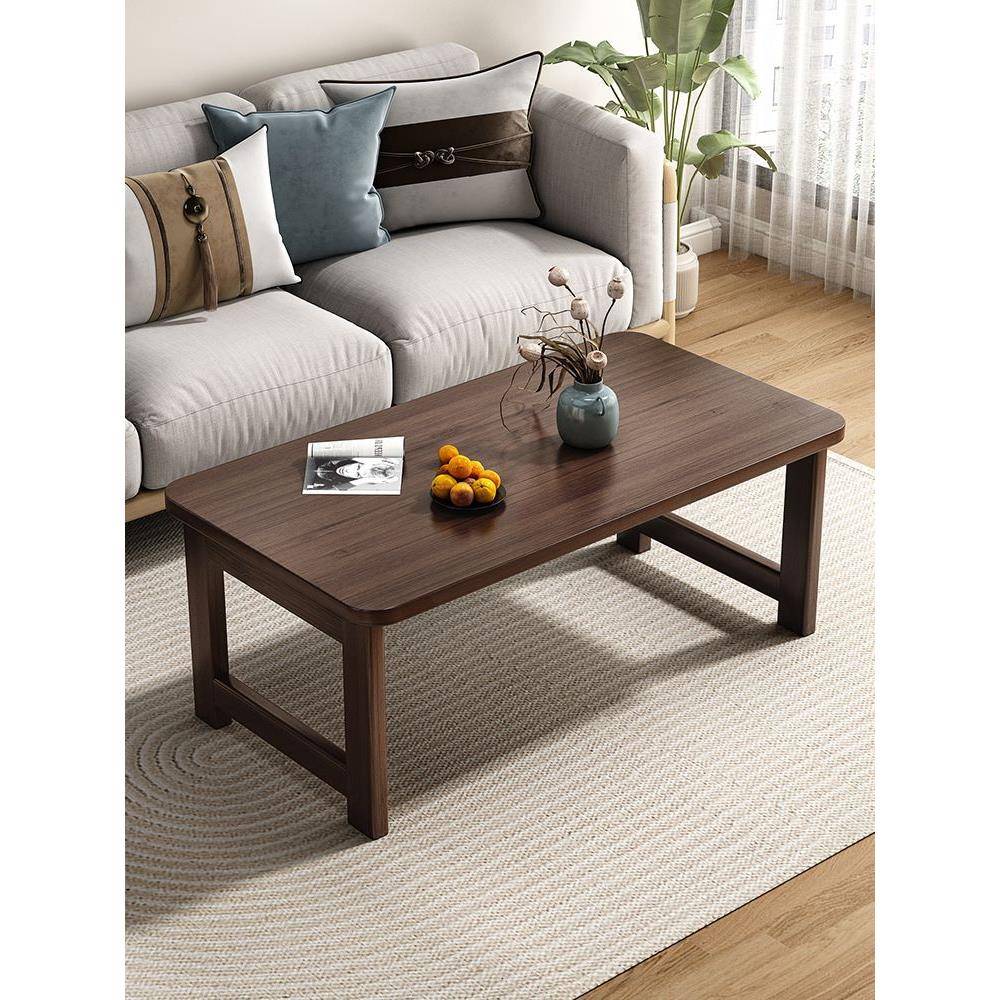 可折叠茶几客厅小户型家用竹实木小桌子简易茶桌卧室学习电脑敏一