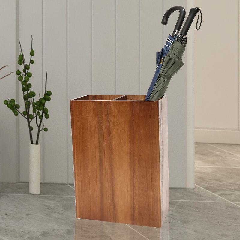 新款实木雨伞架门口家用中式简约轻奢木质收纳伞桶商用酒店商赢朔