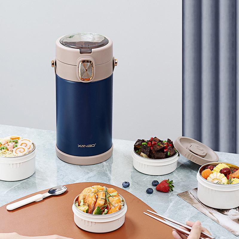 304不锈钢保温饭盒真空超长24小时保温饭桶分格上班族带饭便当盒