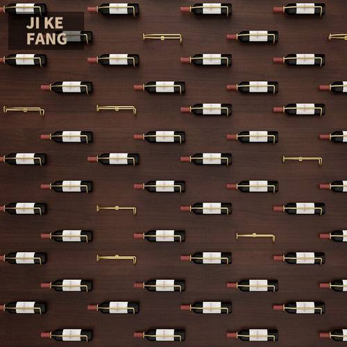 欧式铁艺壁挂红酒架 单个挂墙酒C架创意装饰架悬挂葡萄酒架展示架