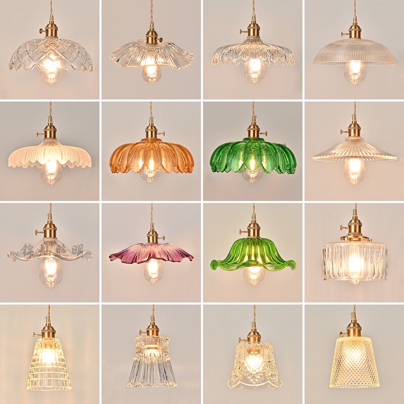 复古日式北欧简约床头过道怀旧创意玻璃灯K酒吧咖啡厅民宿餐厅吊