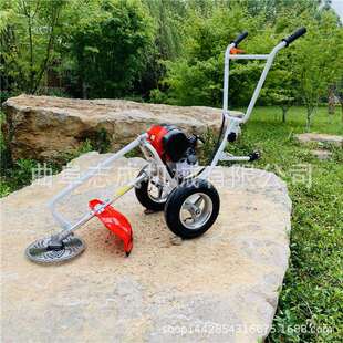 新款四轮推车式割草机 路旁树篱清理割灌机 多功能园林打草机志成