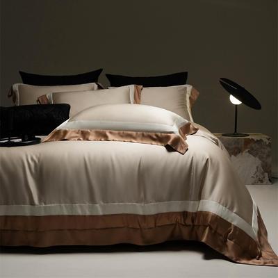 意式轻奢纯色丝滑凉感裸睡级床品高端兰精莱赛尔天丝四件套布莱恩