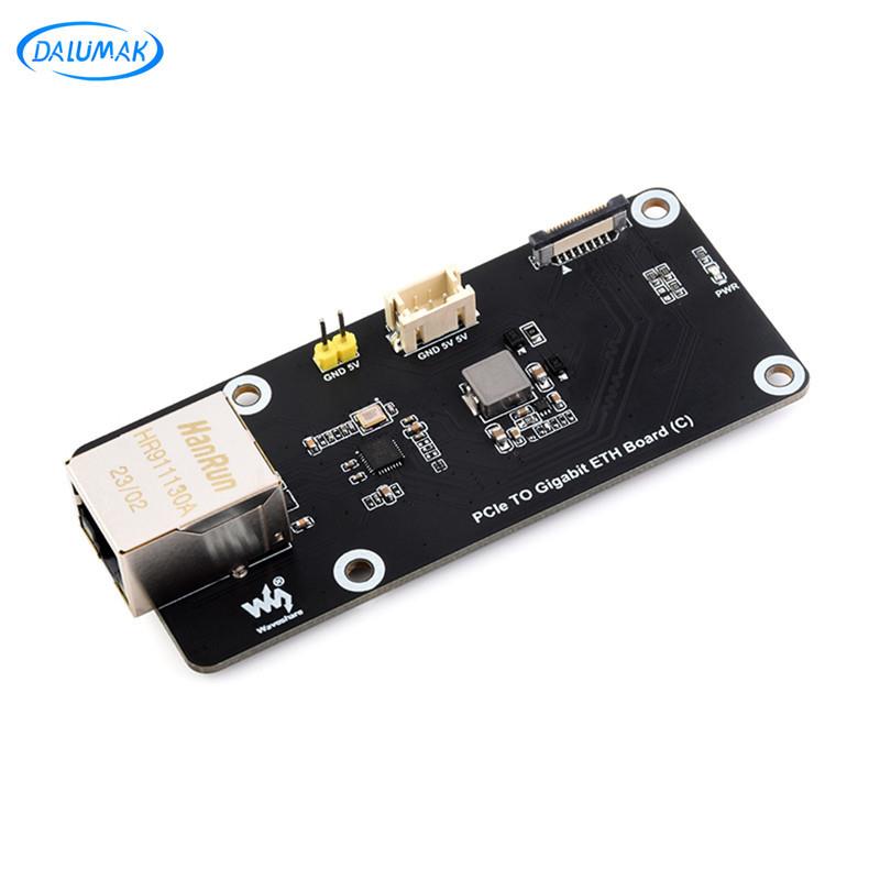 树莓派5 PCIE转千兆网口转接板 RTL8111H RJ45以太网接口扩展板