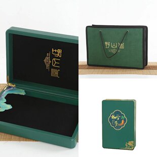 长白山人参野山参礼盒空盒子礼品盒林下参包装木盒保健品官方旗舰