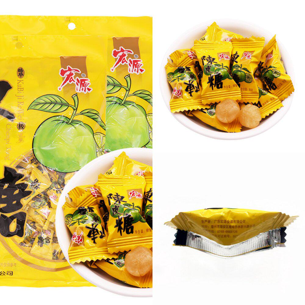 陈皮糖355g酸甜怀旧水果糖火锅糖果散装结婚喜糖怀旧零食官方旗舰