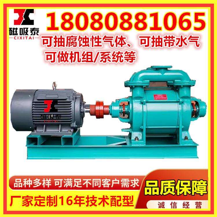 真空泵SK12M3/min水环泵4KW电机水环式真空泵头双级无油真空机组