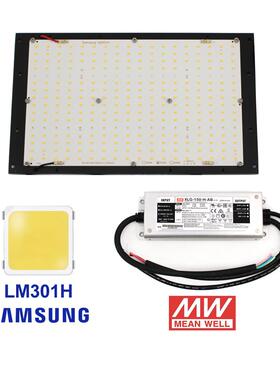 125W LM301H + 660nm uv ir LED 量子板植物灯 配明纬XLG电源