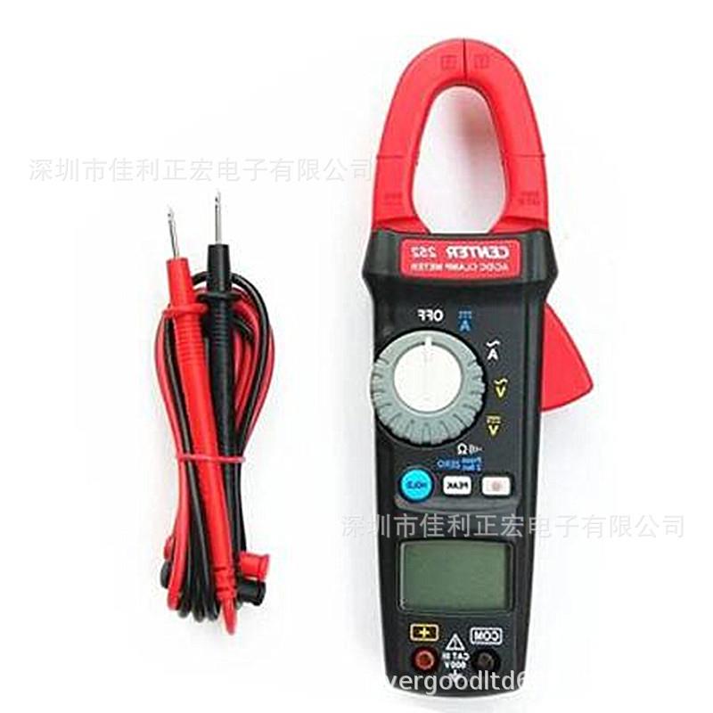 群特CENTER252钳形电流表真有效值AC/DC交直流钳表
