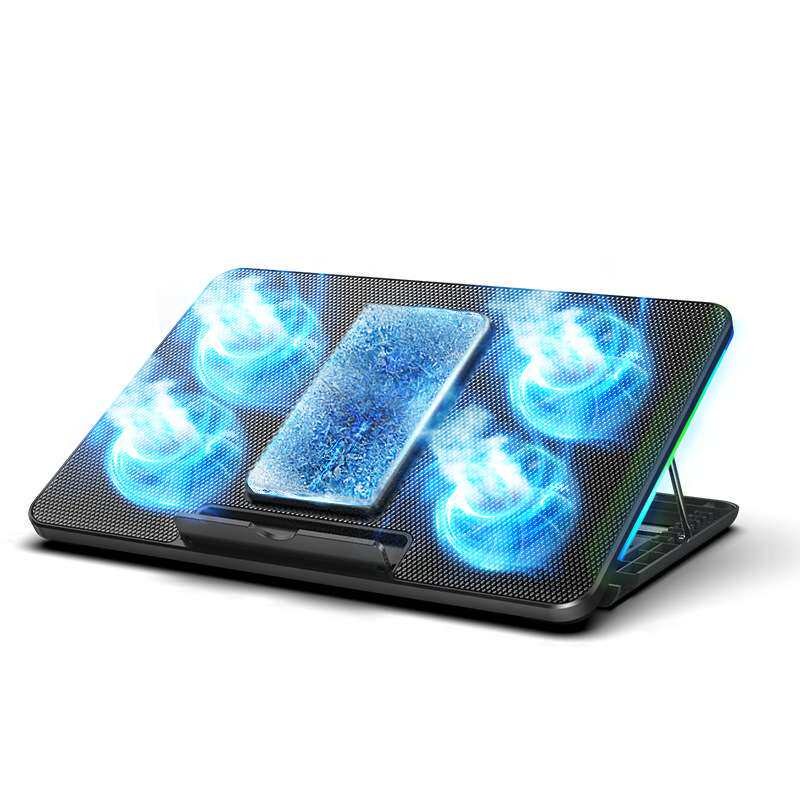 索皇RGB半导体风冷双制冷笔记本散热器游戏本大风扇降温大尺寸