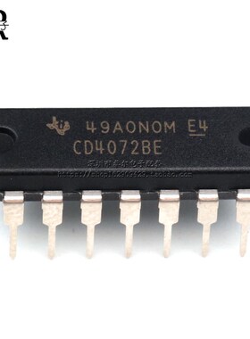 全新进口原装 直插 CD4072BE 逻辑芯片 或门 4输入 DIP-14