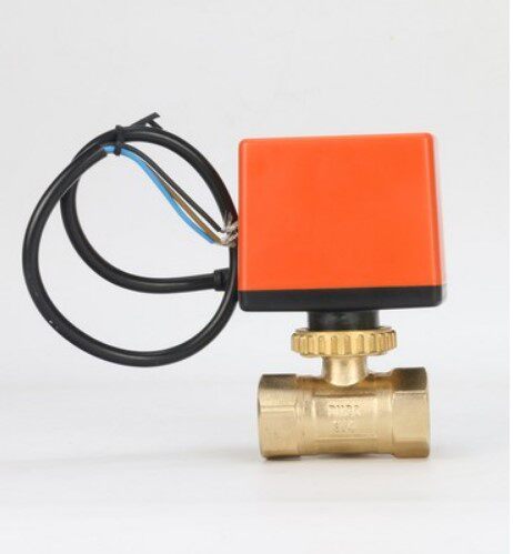 微型电动球阀 AC220V电动二三通阀 双向水控阀直通电磁阀 6分DN20