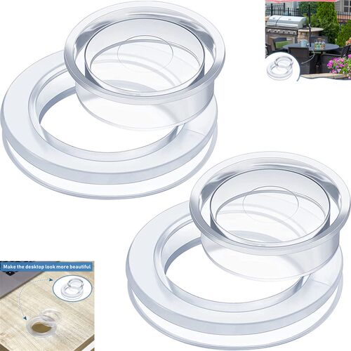 Umbrella Hole Ring伞孔环带帽套硅胶透明伞塞帽套户外花园桌伞环