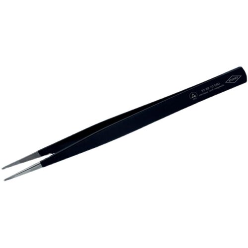 德国凯尼派克knipex92 88 73 ESD防静电镊子横向齿纹矩形尖头镊夹