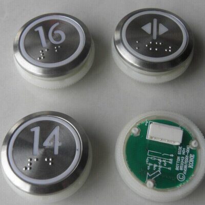 /人A4/巨圆形75按键/巨通J46通力电梯按钮开孔盲文/3246通力16