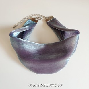 宽边颈带纯色百搭遮颈纹脖子饰品挡疤痕I颈部装饰脖链护脖颈饰脖