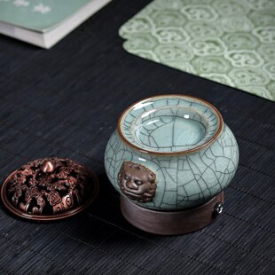 电子灯品插电檀沉小精油室内定时家用粉调温醋木屑陶瓷熏香炉香炉