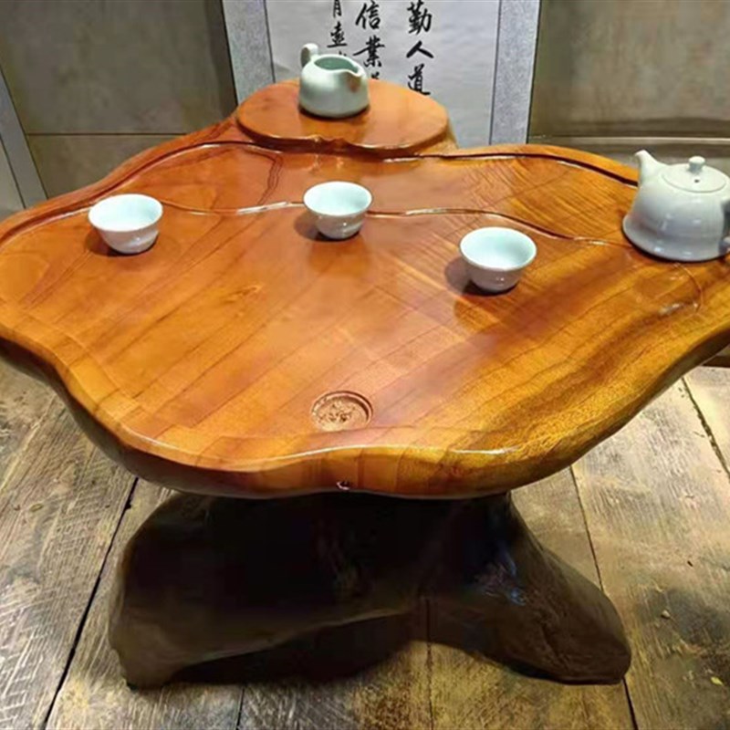 根雕凳子原木树桩坐墩树墩树根花架G鱼缸奇石底座木桩茶几木头凳