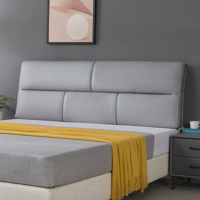 床头软靠背垫榻榻米无床头自粘靠垫H实木床头软靠背垫软套罩