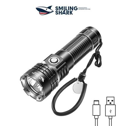 New cross-border diving flashlight super bright waterproof