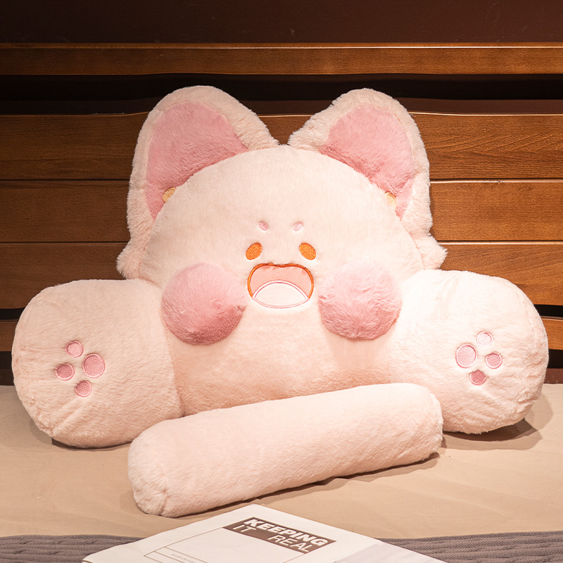 嘟嘟猫床a头靠垫软包嘟嘟喵床上大靠背垫沙发抱枕宿舍枕头护腰靠