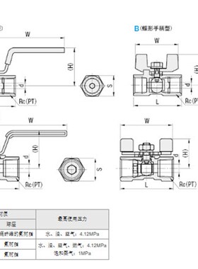 米思米/MISUMI 球阀 BRTKB15A/BRTKB20A/BRTKB25A