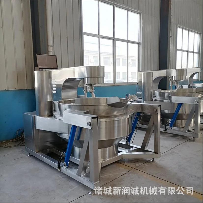 定制电加热食堂炒菜机琥珀核桃仁加工设备火锅底料不锈钢炒锅