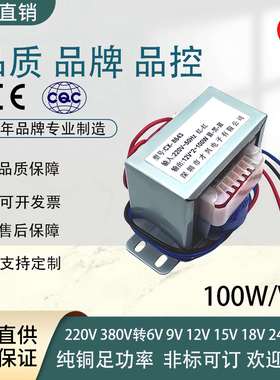 电源变压器DB-100VA/W 220V/380V转6V/9V/12V/15V/18V/24V/36V交