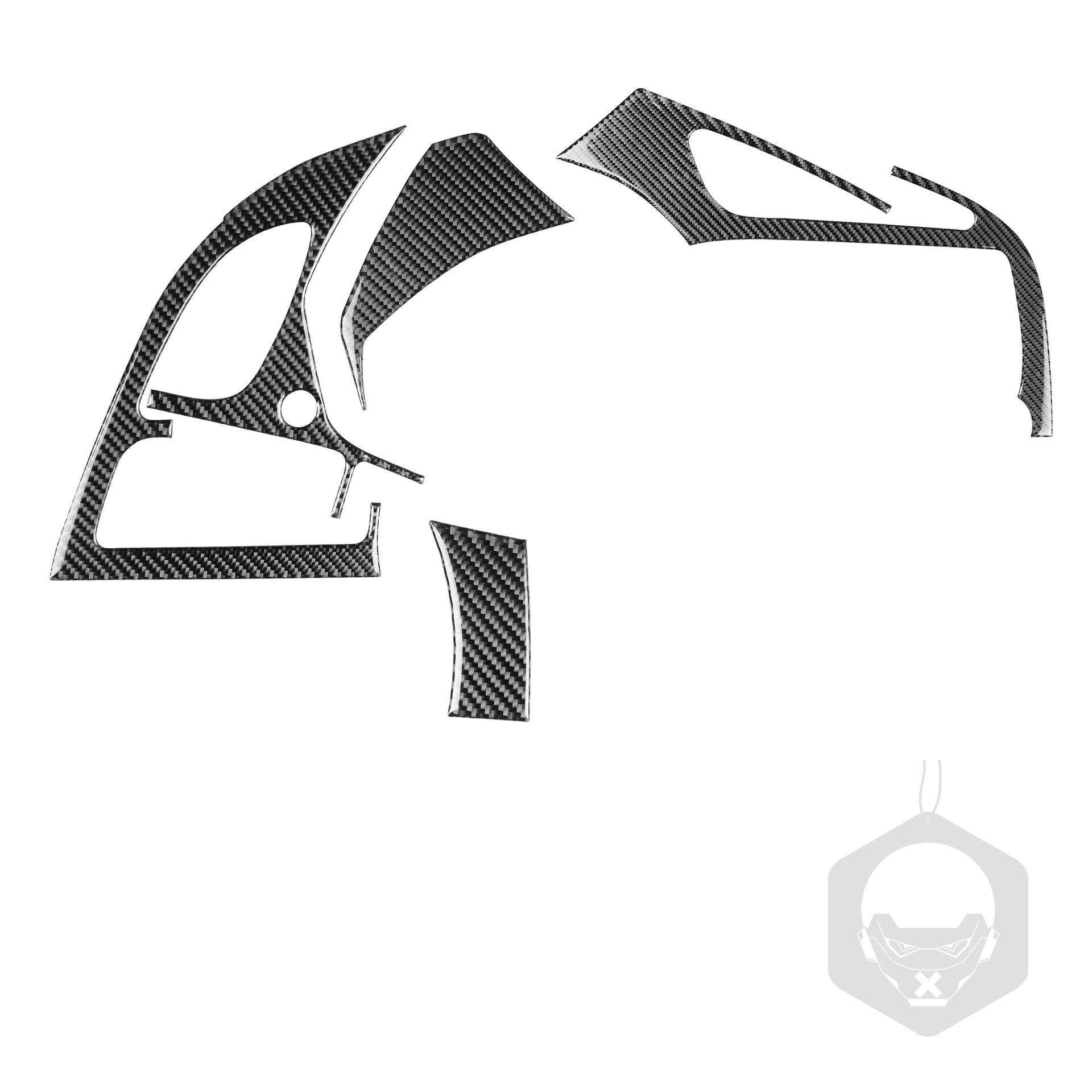 中控风口面板碳钎维贴适用雪佛兰科尔维特C7 14-19款车内饰改装件