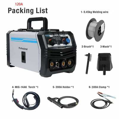 厂家直销120A/110V/220v美规三合一多功能电焊机MIG/MMA/TIG-180