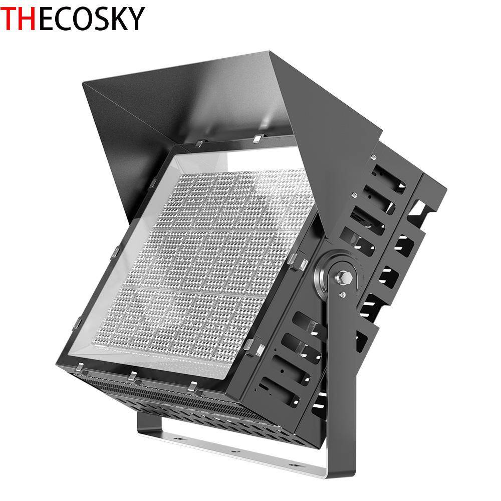 防炫光LED高杆灯1000W塔吊灯500W球场打300W投光灯