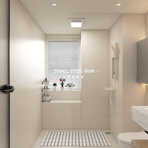 侘寂风奶油色通体柔光哑光卫生间微水泥瓷砖厨房浴V室阳台地砖墙