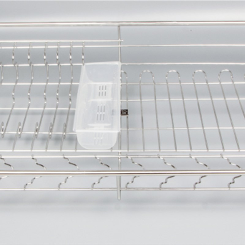 厨房橱柜拉篮g304不锈钢双层缓冲抽屉式碗篮厨柜调味收纳碗架内置