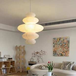 野口勇风格纸灯日式民宿卧室装饰吊灯客厅艺术灯罩侘寂风纸灯笼