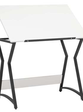 91.44 厘米宽 x 59.73 厘米深角度可调抽屉,凳子包括绘图桌,炭灰