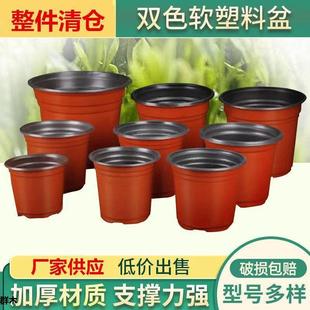 双色盆加厚大号多肉盆一次性简易花盆塑料营养钵营 1114人收藏