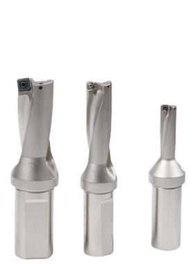 快速U钻刀杆车床用 暴力SP喷水钻4倍径30-35平底u钻 WC暴力钻头