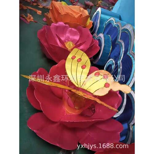 厂家制作节日花灯彩灯广场公园街道装饰灯笼灯组自贡工艺灯会灯展