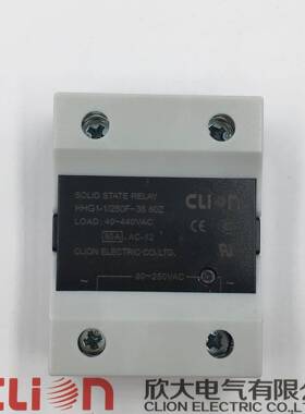 clion欣大单相交流无触点固态继电器HHG1-1/250F-38 80Z SSR-80AA