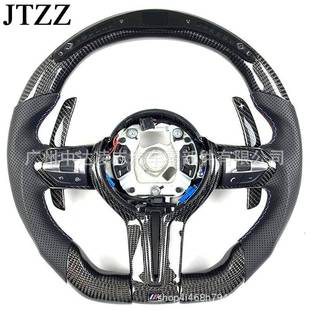 适用于宝马F30F10F15F31F32F33F80F87F82M2M3M4LED碳纤维方向盘