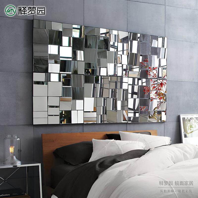 释梦园 欧式时尚镜面壁饰 新古典墙饰镜子 家居饰品挂件 W1180