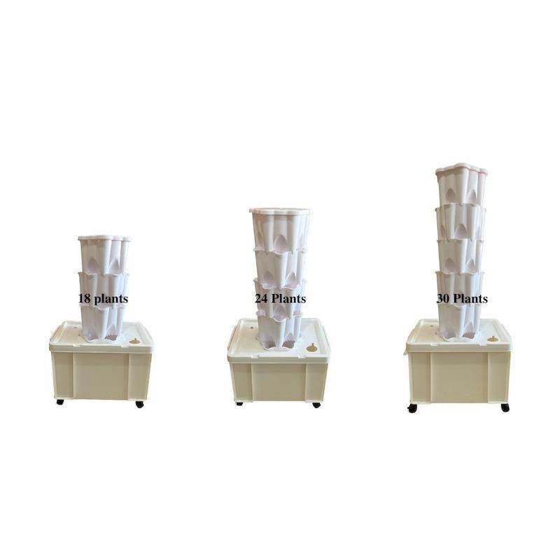 无土栽培设备 立体种植水培塔塔气雾栽培系統家庭种菜机 阳台种植