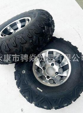 ATV四轮沙滩车卡丁车配件23X7-10寸 22X10-10真空越野轮胎铝轮毂