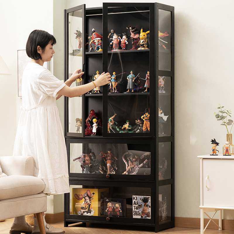 展示柜落地简易客厅收纳柜高级感杂物抽屉式办公室趣纳简约储物柜