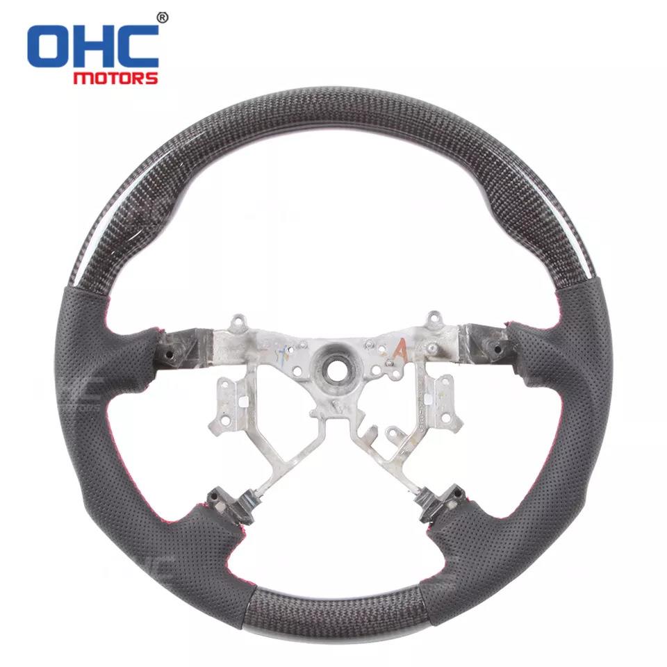 适用于老款丰田4runner霸道/普拉多/fj120 碳纤汽车方向盘改装