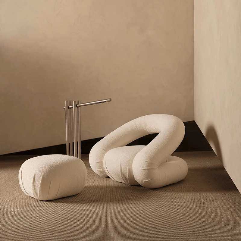 懒人单人沙发椅轻奢ins风客厅阳台休闲家用卧室创意小沙发网红款