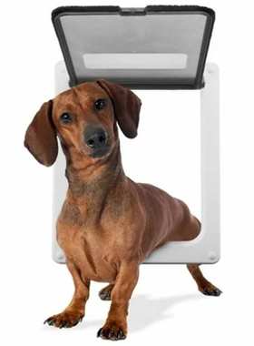 宠物狗门猫门 自由出入宠物门 Dog Lockable Security Flap Door