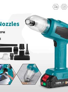 手持迷你车载吸尘器家车两用清洁大功率充电多功能吹尘器 跨境